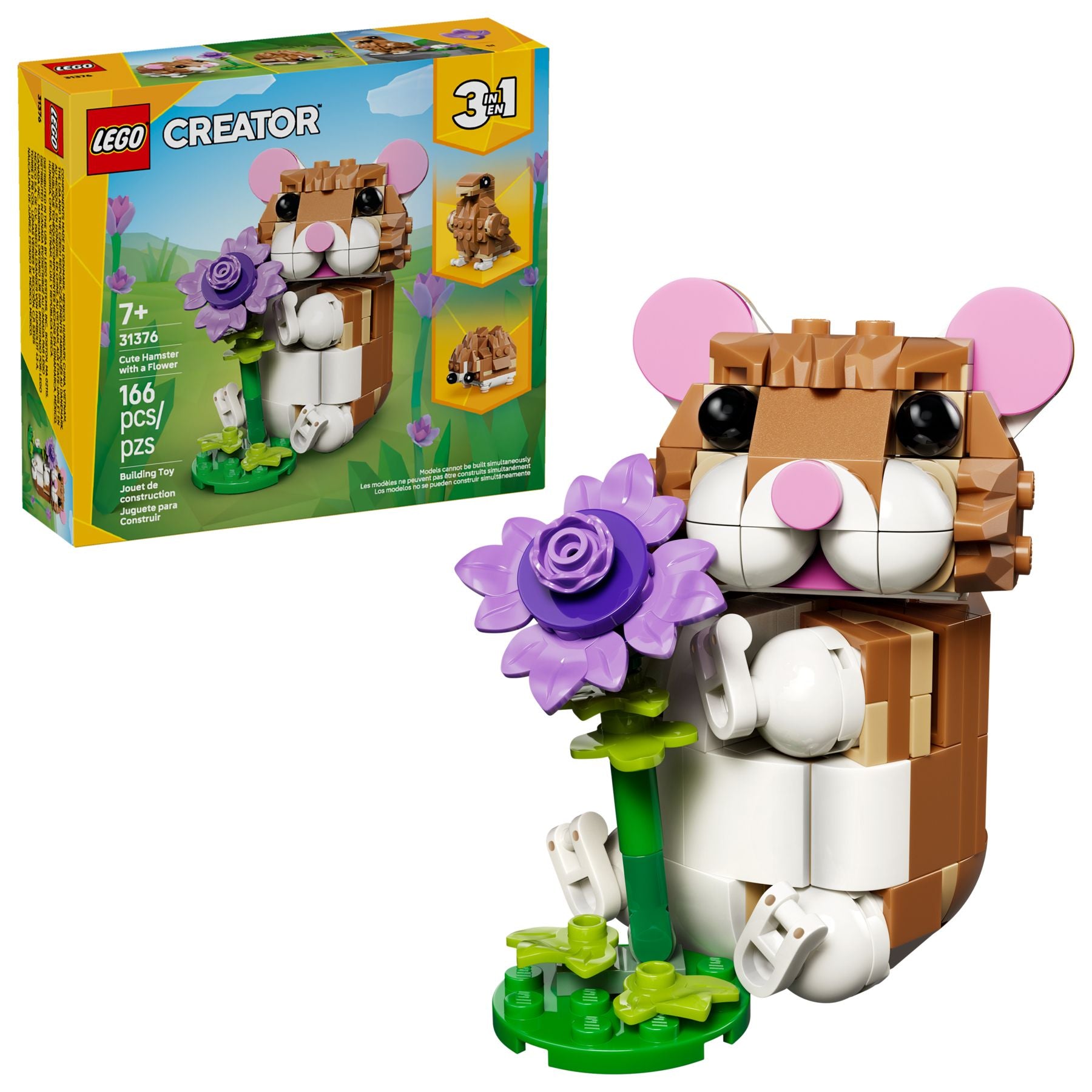 LEGO 31376 LEGO Creator 3w1 31376 - Uroczy chomik z kwiatkiem