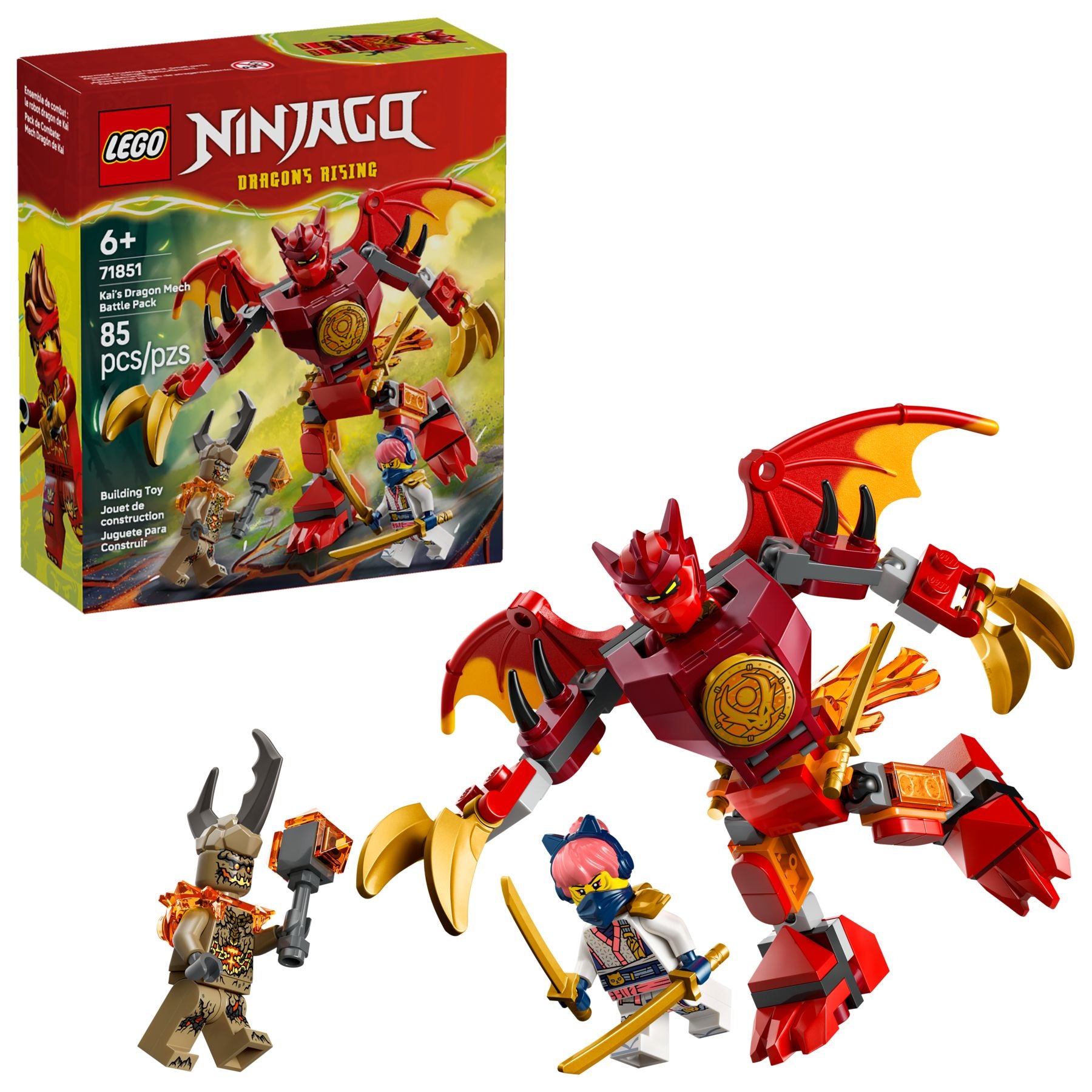 LEGO 71851 LEGO Ninjago 71851 - Smok-mech Kaia - zestaw bitewny